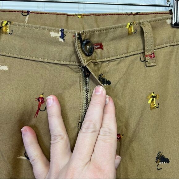 Vintage Eddie Bauer Fly Fishing pattern shorts 35W 100 percent cotton - Picture 8 of 15